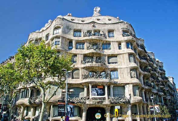 La Pedrera meaning the Quarry is another Gaudi's designs