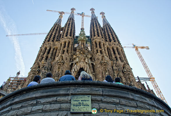 The Nativity facade was the first facade to be completed.