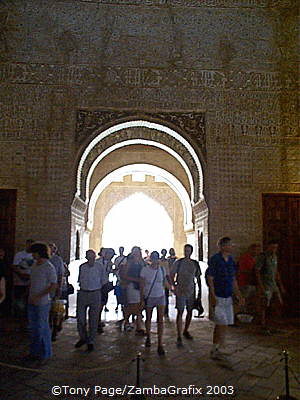 The Alhambra: The ceiling of the throne room