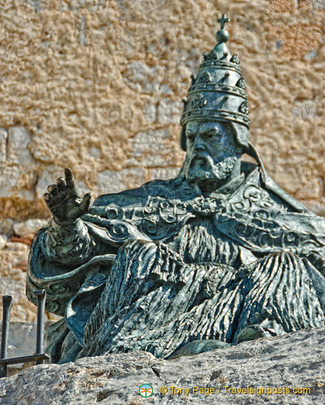 Peñíscola castle is also referred to as Pope Luna's Castle.