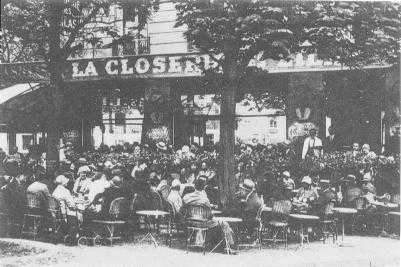 La Closerie de Lilas cafe in 1909