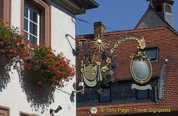 Hotel sign in Miltenberg, Germany