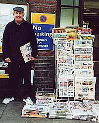 English Newpaper vendor
