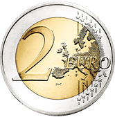 2 euro coin (front)