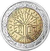 2 euro coin (back)