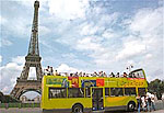 Hop-on, hop-off buses are available in Paris