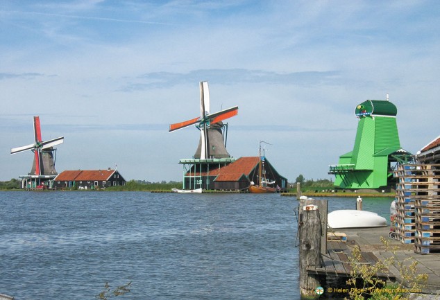 Zaanse Schans and its famous windmills