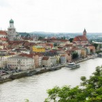 View of Passau and the Danube River from Veste Oberhaus